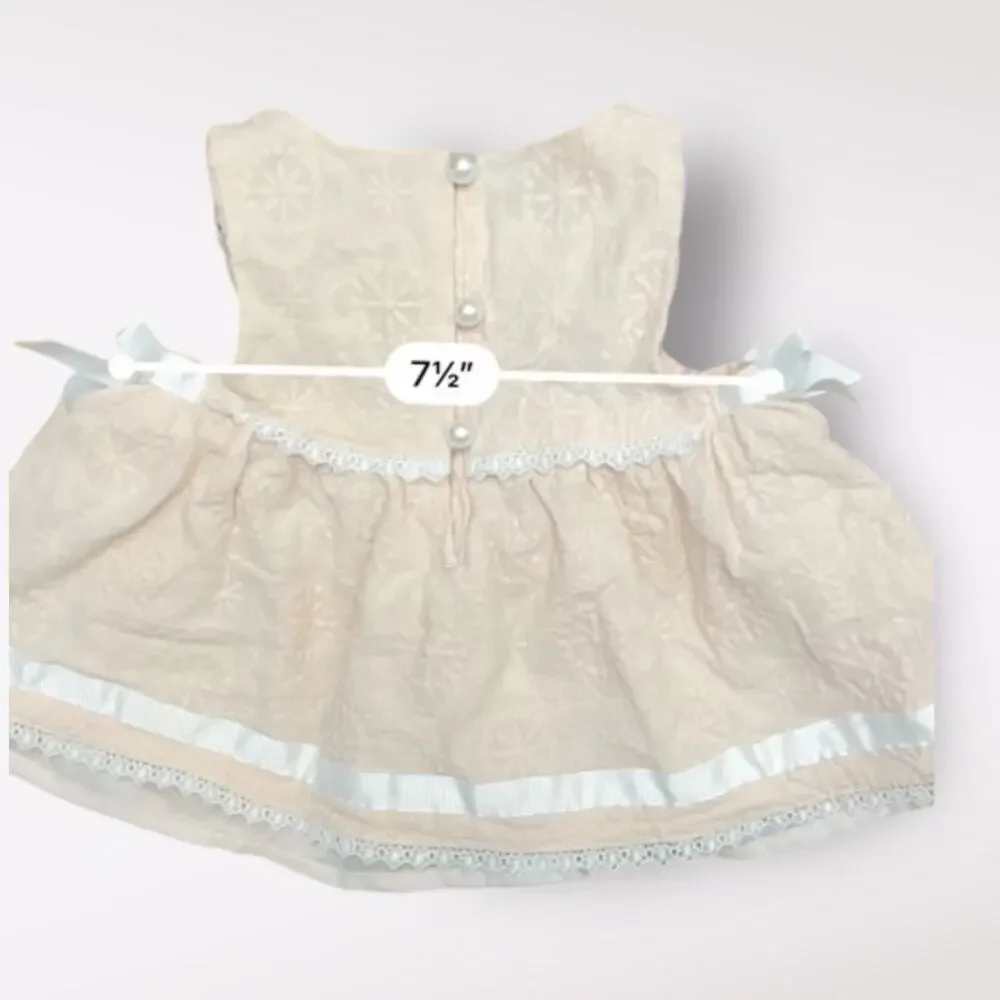 Catherine Malandrino Patterned Pink Short Baby Dress Size‎ 3-6 Months Coquette